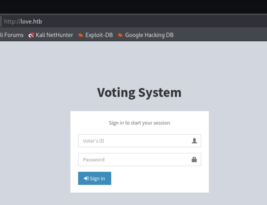 Portal principal de login